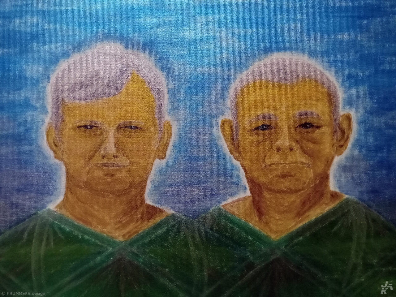 Krummers - paintbrush painting on canvas 30 x 40 cm